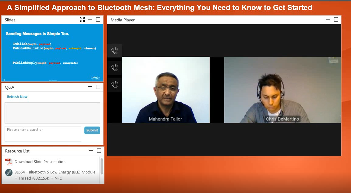 Webinar: A Simplified Approach to Bluetooth Mesh - Everything You Need to Know to Get Started