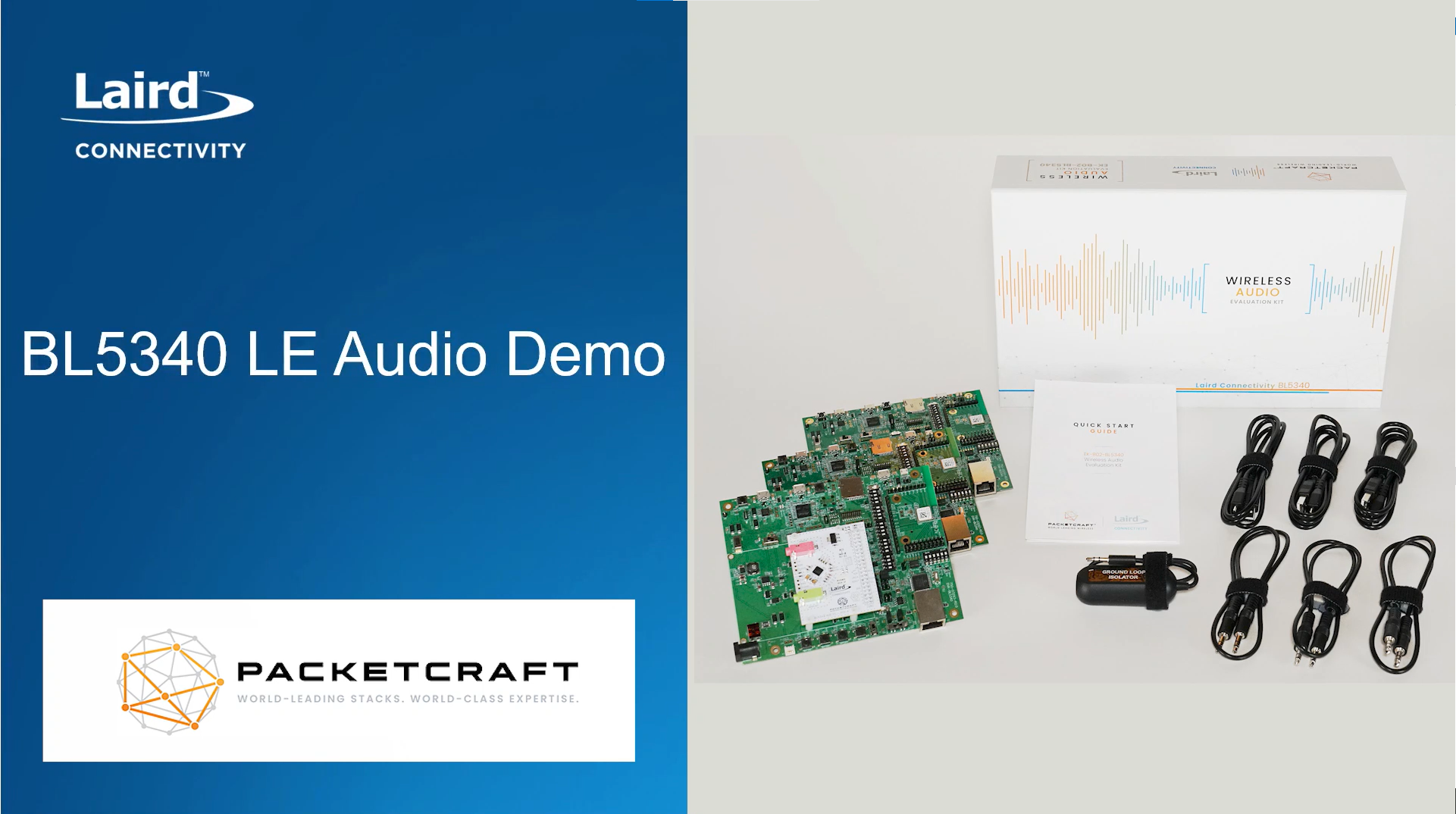 Tutorial - LE Audio Evaluation Kit - by Laird Connectivity and Packetcraft
