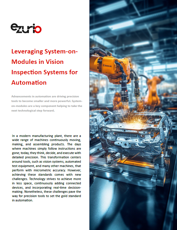 Leveraging System-on-Modules in Vision Inspection Systems for Automation