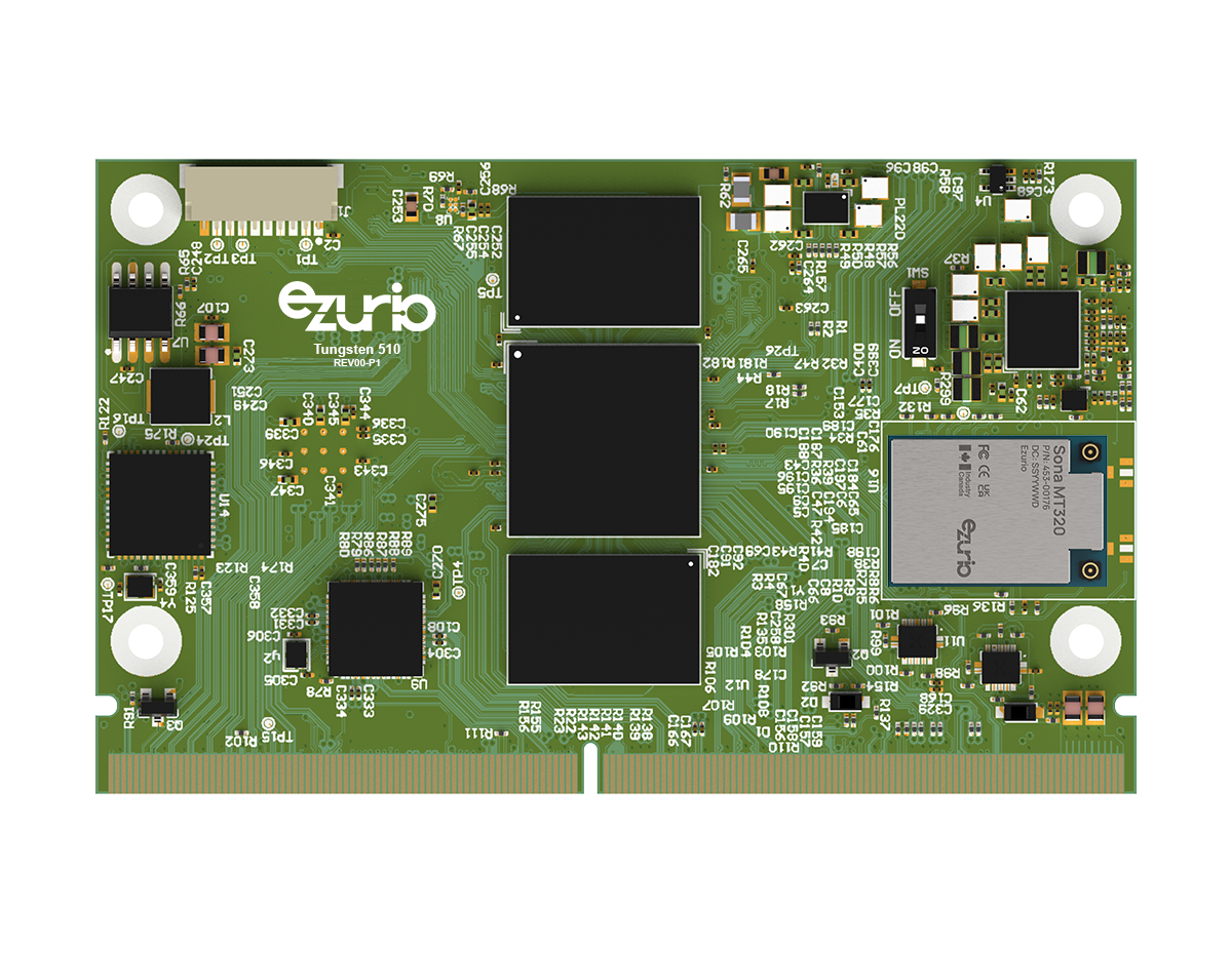 Tungsten510 SMARC® System-On-Module from Ezurio Combines Superior Edge Processing with Wi-Fi 6 and Bluetooth 5.3 Connectivity