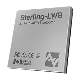 Sterling™-LWB 2.4 GHz WiFi 4 + BT 5.1 Module