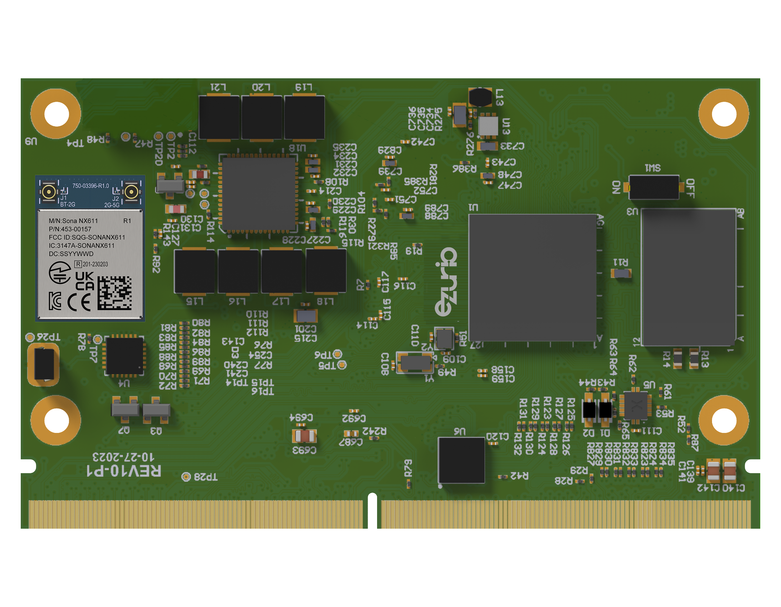 Nitrogen8M Mini SMARC with NX611 - 2 Antenna Ports