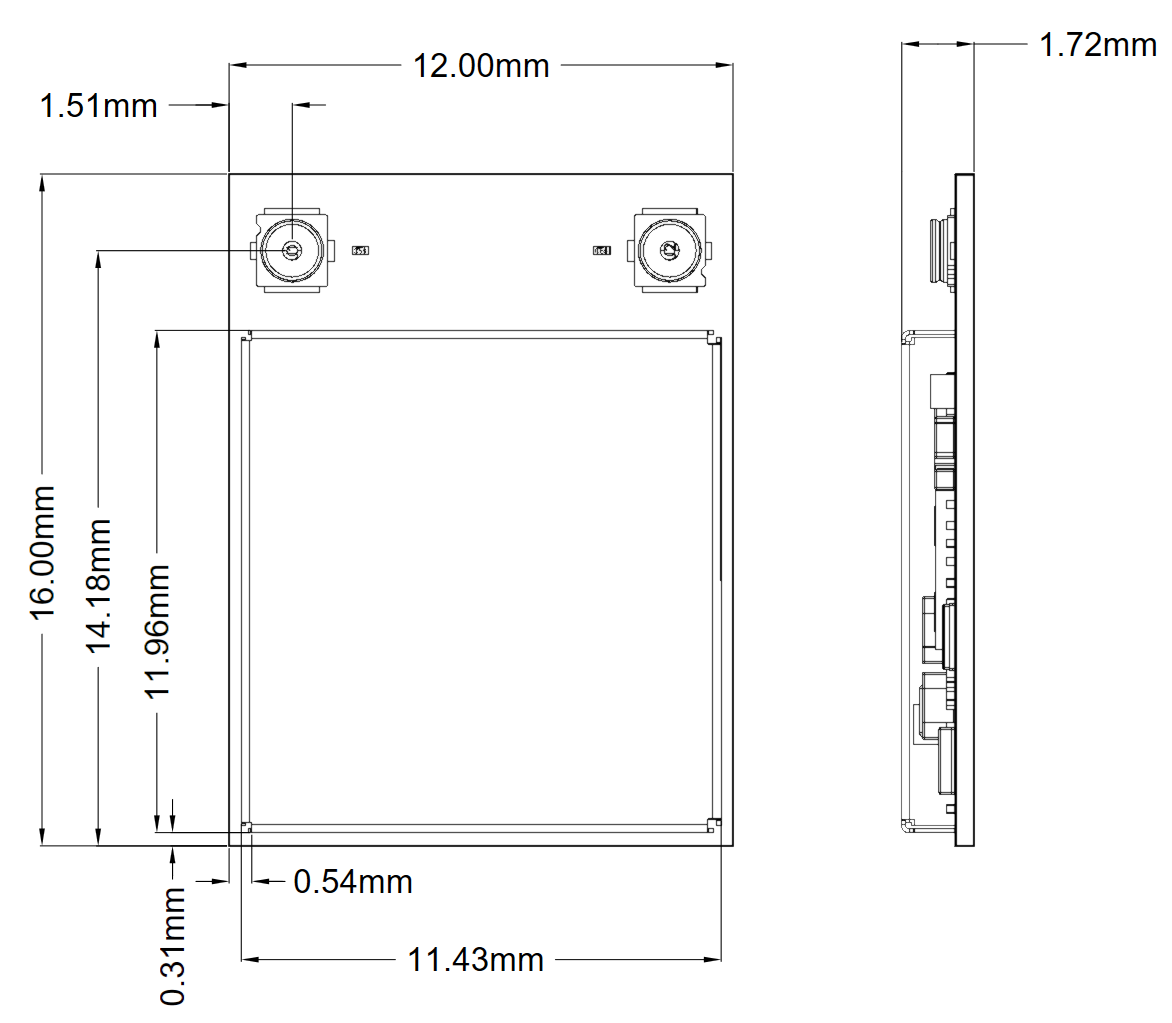 A drawing of a rectangular object with a number of holes

Description automatically generated