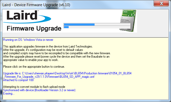 A screenshot of a computer software upgrade

Description automatically generated