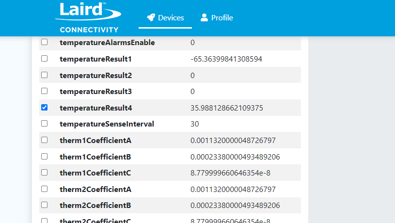 Bluegrass BT610 Temp Params