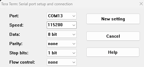teraterm-serial-port