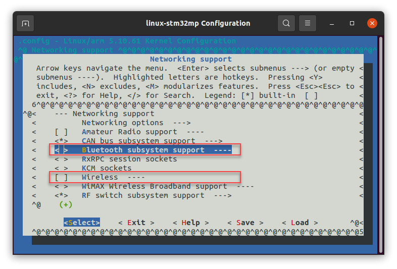 kernel menuconfig WLAN