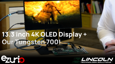13.3 inch 4K OLED Display + our Tungsten700 SMARC - with Lincoln Technology Solutions