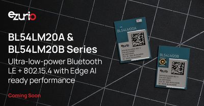 Ezurio's New BL54LM20A + BL54LM20B Series Put Edge AI Within Reach of  Every Bluetooth LE Developer