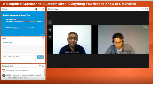 Webinar: A Simplified Approach to Bluetooth Mesh - Everything You Need to Know to Get Started