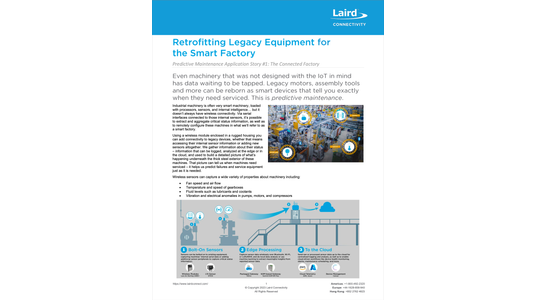 Retrofitting Legacy Equipment for the Smart Factory