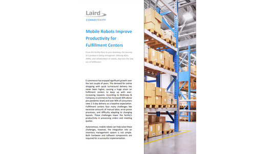 Mobile Robots Improve Productivity for Fulfillment Centers