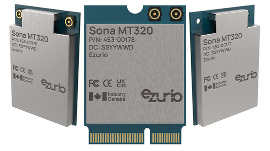 Ezurio Announces the Sona™ MT320: The First Industrial Grade Wi-Fi 6 + Bluetooth Module Powered by MediaTek Filogic 320 Technology