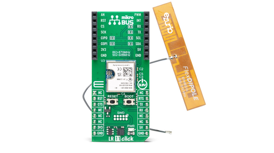 New: LR 11 Click Boards from MikroE, Powered by our RM126x LoRaWAN Modules!