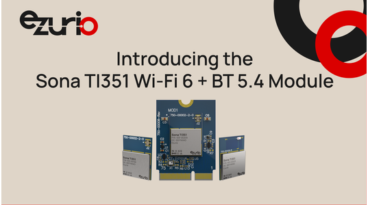 Introducing the Sona TI351 Wi-Fi 6 + Bluetooth 5.4 Module