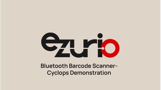 Bluetooth Barcode Scanner- Cyclops Demonstration